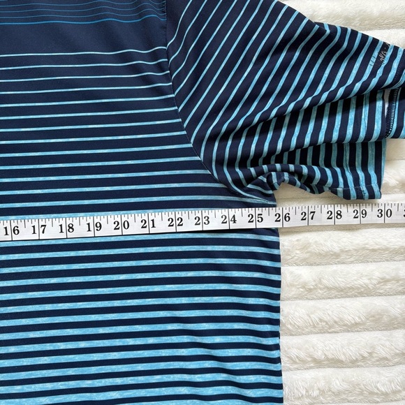 Walter Hagen Short Sleeve Golf Polo Blue Striped Mens XL - Picture 6 of 7
